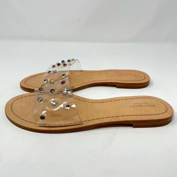 NIB Kate Spade Stacie Rainbow Rhinestone Slide Sandal - Picture 7 of 12